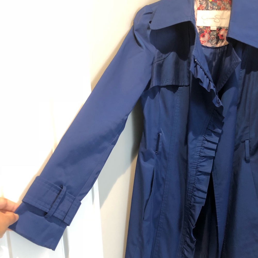 💙Blue trench coat 💙 - Picture 5 of 7
